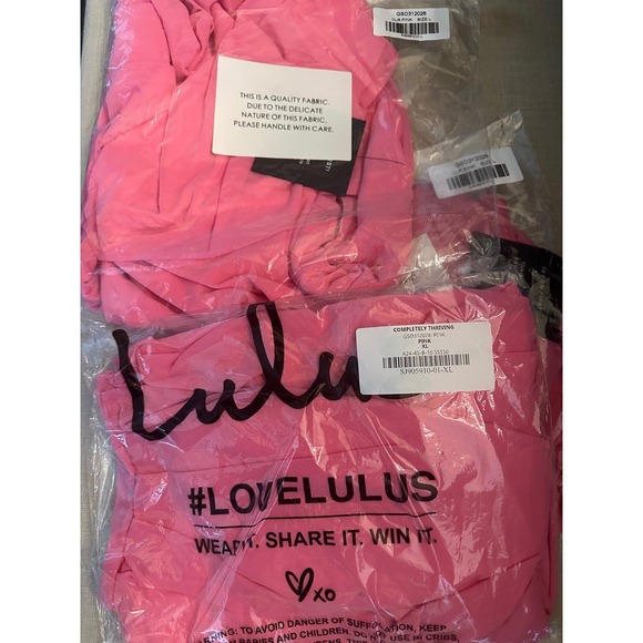 Pink Lulus Mini Dress Bodycon Ruched Sleeveless Party Cocktail Large - Picture 5 of 5